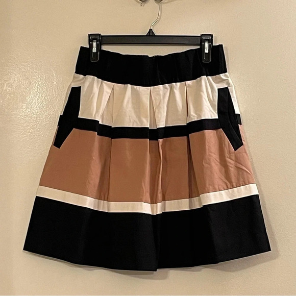 HD IN PARIS by ANTHROPOLOGIE Veldt Striped Skirt‎ in Neutral Motif - Picture 5 of 10